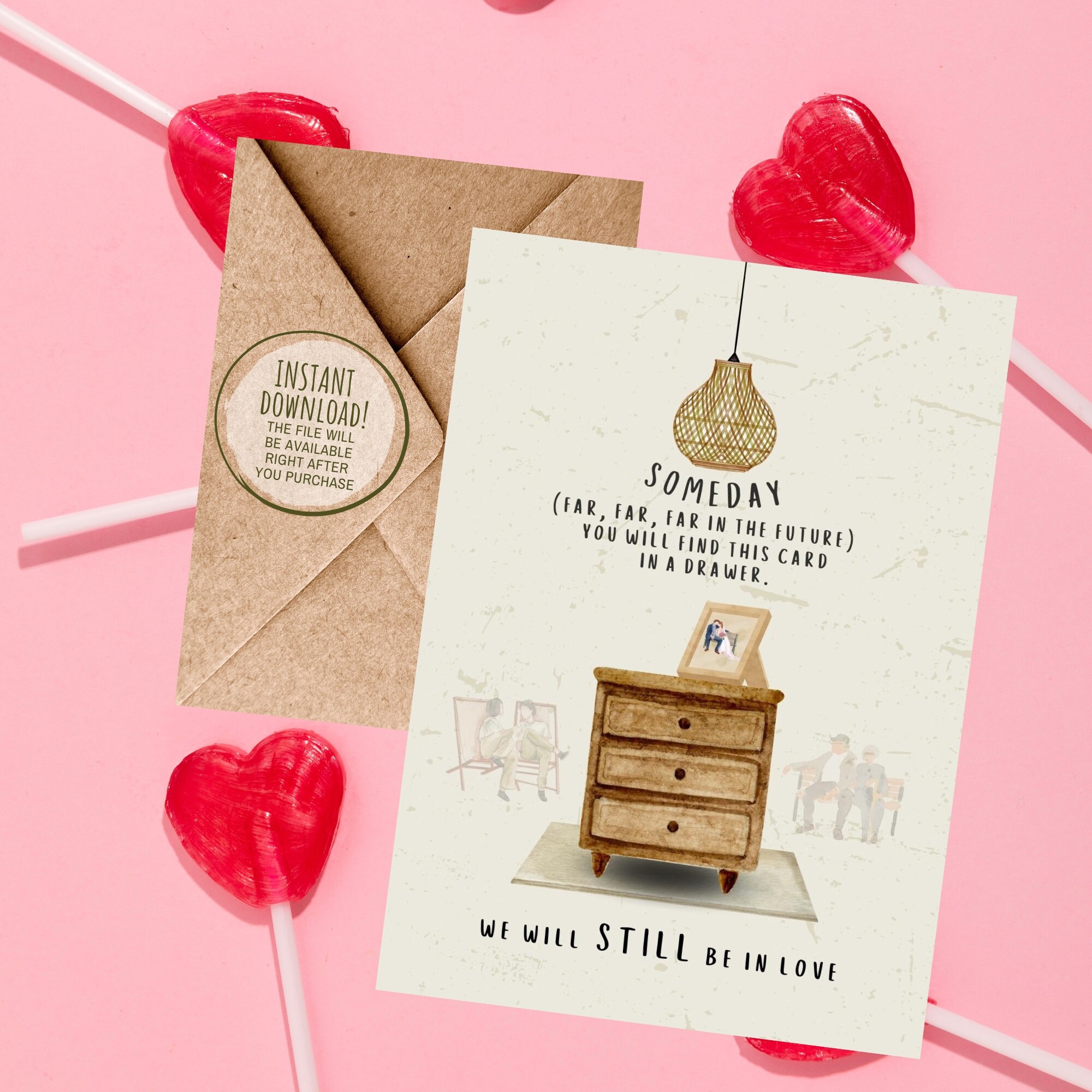 Cute Anniversary Card for Wife or Husband Someday You'll - Etsy