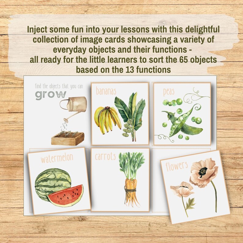 Object Function Picture Sorting Flashcards, Printable PreK Homeschool Montessori Speech Therapy Game, Categorizing Objects Based On Function image 4