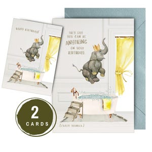 Lustige Geburtstagskarten Elefanten Party Einladungen Party Einladungen Jeder Alter Geburtstag Geschenk für Freund Sofort Download