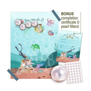 Cuadro de recompensas de tesoros bajo el mar para niños, cuadro de comportamiento, cuadro imprimible de tareas para ir al baño para niños pequeños, descarga el cuadro de calcomanías para niños + REGALO ADICIONAL