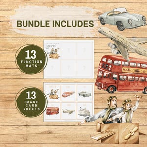 Object Function Picture Sorting Flashcards, Printable PreK Homeschool Montessori Speech Therapy Game, Categorizing Objects Based On Function image 2