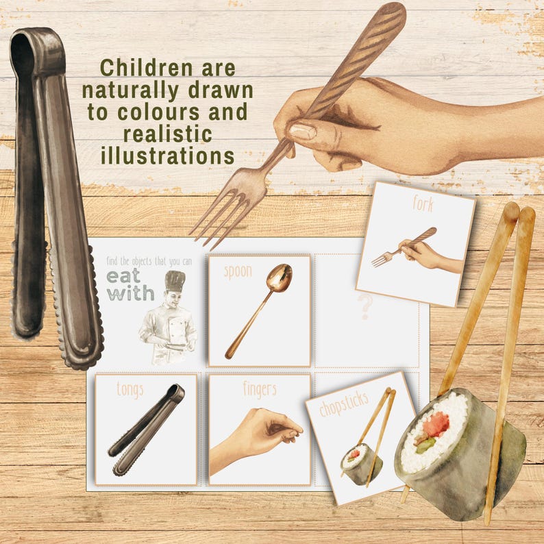 Object Function Picture Sorting Flashcards, Printable PreK Homeschool Montessori Speech Therapy Game, Categorizing Objects Based On Function image 10