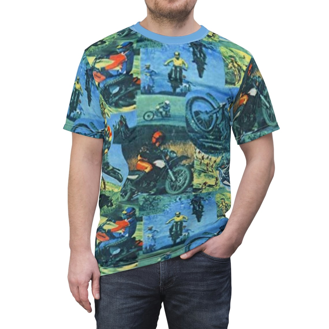 Tyler Durden Motocross Shirt Etsy
