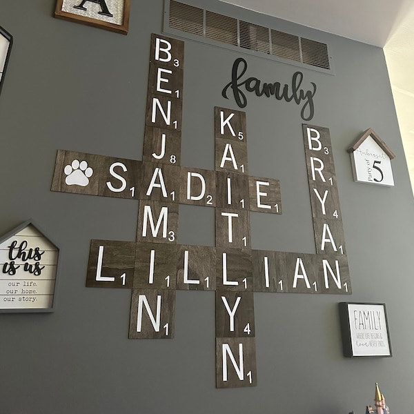 Custom Scrabble Wall Tiles