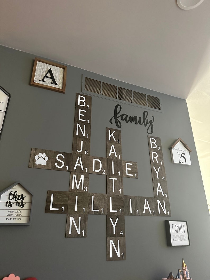 Custom Scrabble Wall Tiles - Etsy