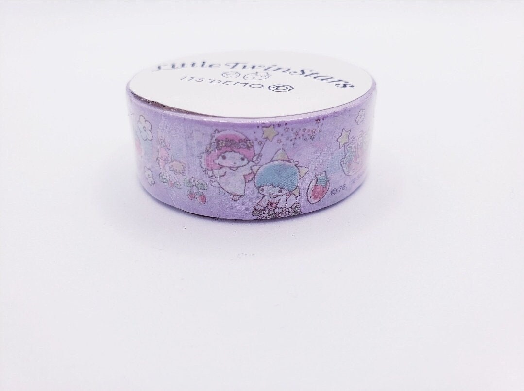 Sanrio Little Twin Star Washi Tape Sample, Sanrio Masking Tape, 15mm Wide X  50cm 20 Inch Long, Japan Premium Washi Tape, Little Twin Stars 