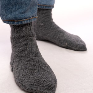 HANDMADE ANGORA SOCKS grey
