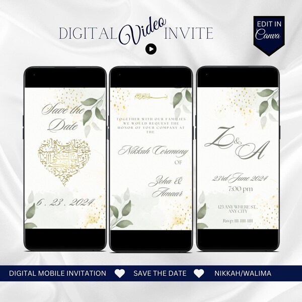 Nikkah Invitation Etsy