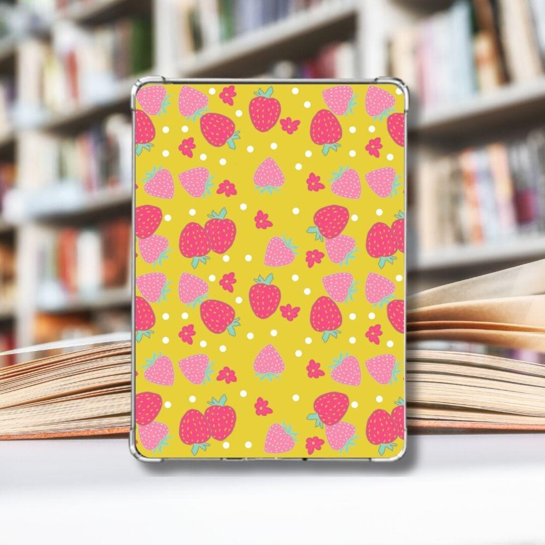 Coquette Strawberry & Flower Printable Kindle Insert, Digital Kindle ...