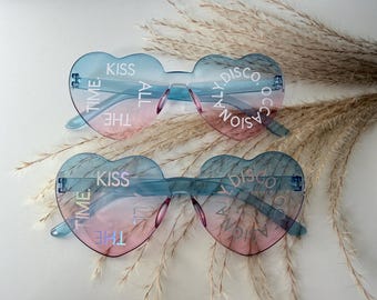 Harry Styles Heart Glasses Harry Styles Concert Festival pink blue Together Together Harry Styles Harry Styles Merch Love Disco