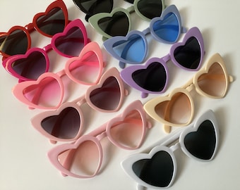 Personalised Heart Shaped Sunglasses,Wedding Party Gifts,Hen Party Gift,Girlfriend Gift festival concert, Taylor swift, Eras tour