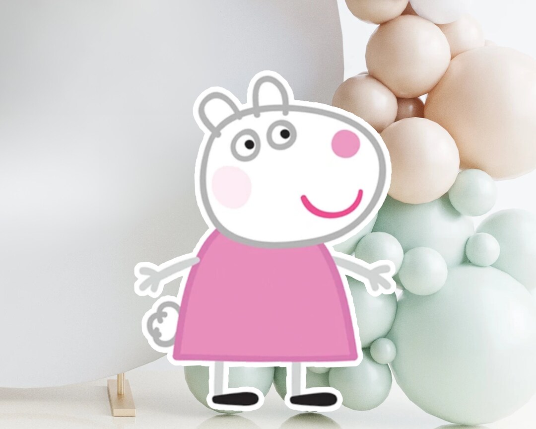 Big Decor Suzy Sheep Peppa Pig Cutouts Peppa Pig Birthday - Etsy