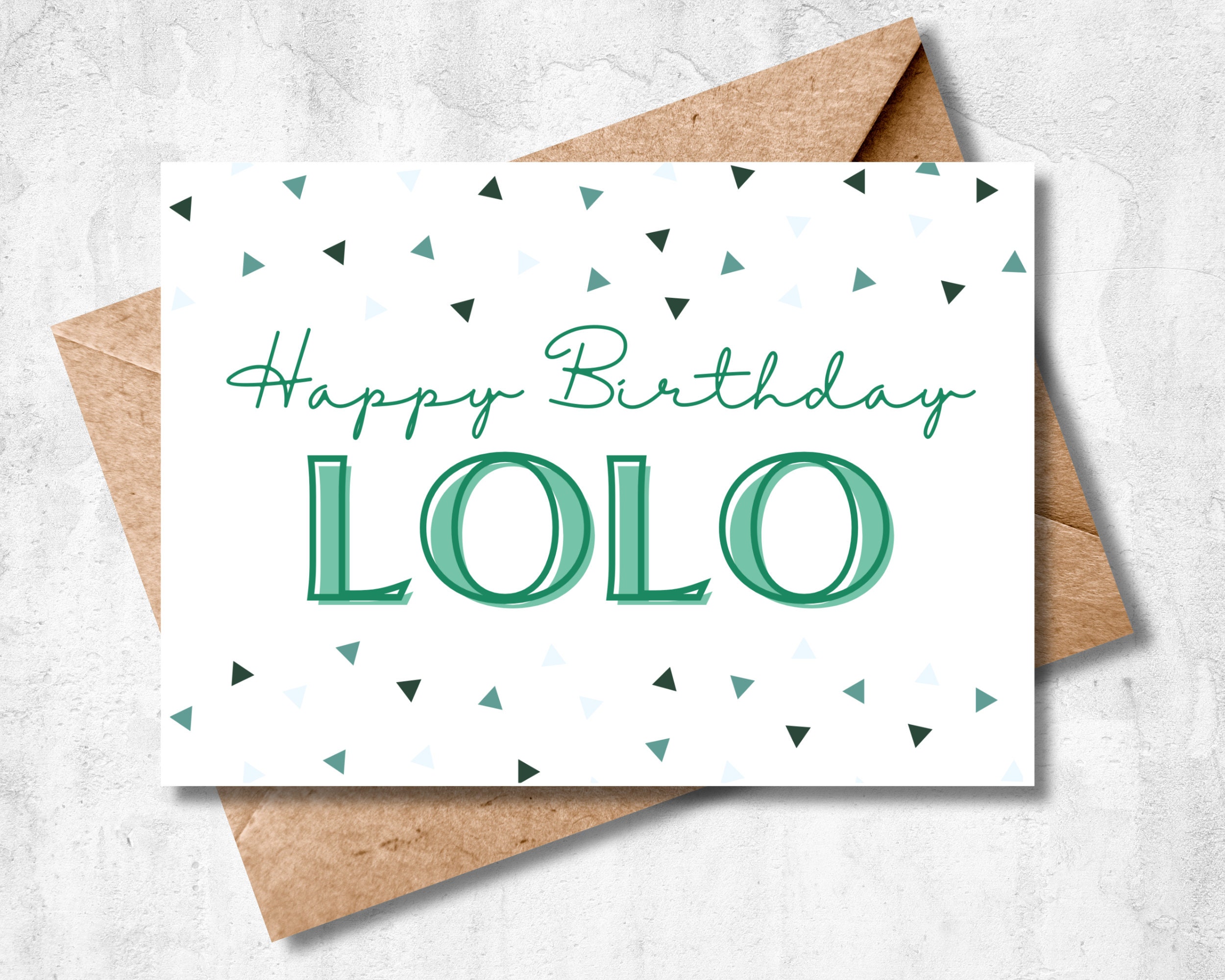 Printable Birthday Card, Happy Birthday Lolo Card, Lolo Birthday Card
