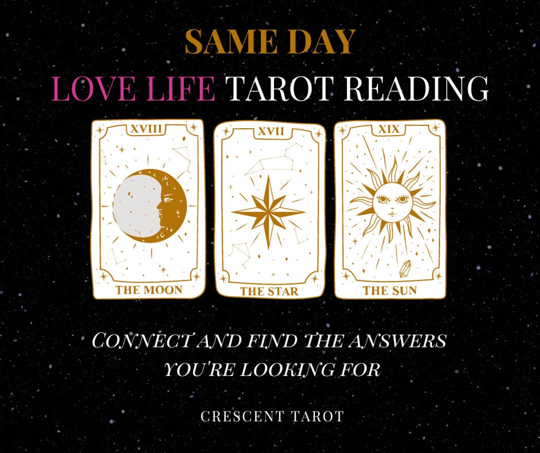 SAME DAY Love Life Tarot Card Reading and Psychic Guidance Etsy