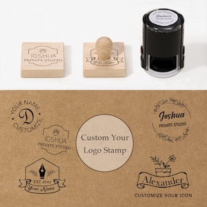 Timbro autoinchiostrante personalizzato o timbro in legno, timbro personalizzato, timbro logo, timbro branding, timbro imballaggio, timbro imballaggio natalizio, regalo personalizzato