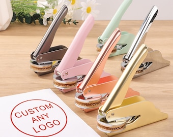 Book Embosser Personalized, Gifts for Book Lovers, From the Library of Book Stamp, Library Embosser, Self Inking Stamp
