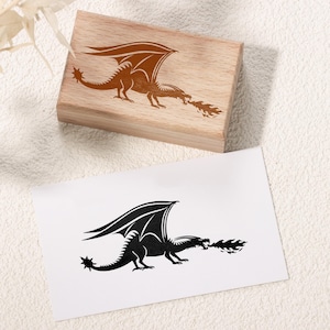 Carimbo personalizado para tatuagem de dragão, carimbo personalizado para livro, carimbo de borracha de dragão, carimbo de biblioteca, carimbo da quarta asa