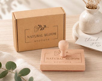 Carimbo com logotipo personalizado, carimbo para embalagens personalizadas para pequenas empresas, casamentos, livros e identidade visual de negócios.
