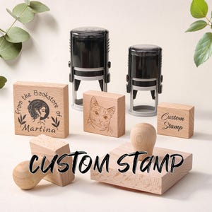CUSTOM LOGO STAMP | Personalized Stamp | Rubber Stamp |  Brand Stamp | Business Stamp | Packaging Stamp | Large Stamp