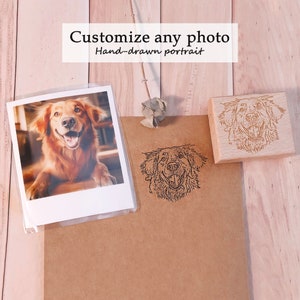 Custom Pet Portrait Stamps, Custom Pet Stamps, Custom Dog Portrait Stamp, Custom Rubber Stampsbased Pet Photos, Gifts for Pet Enthusiasts