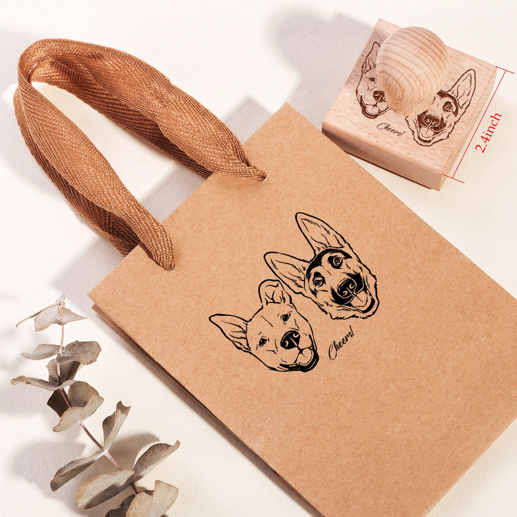Custom Cat Stamp - Personalized Pet Stamp & Hand-Painted Pet Portrait for Cat Lovers Gift