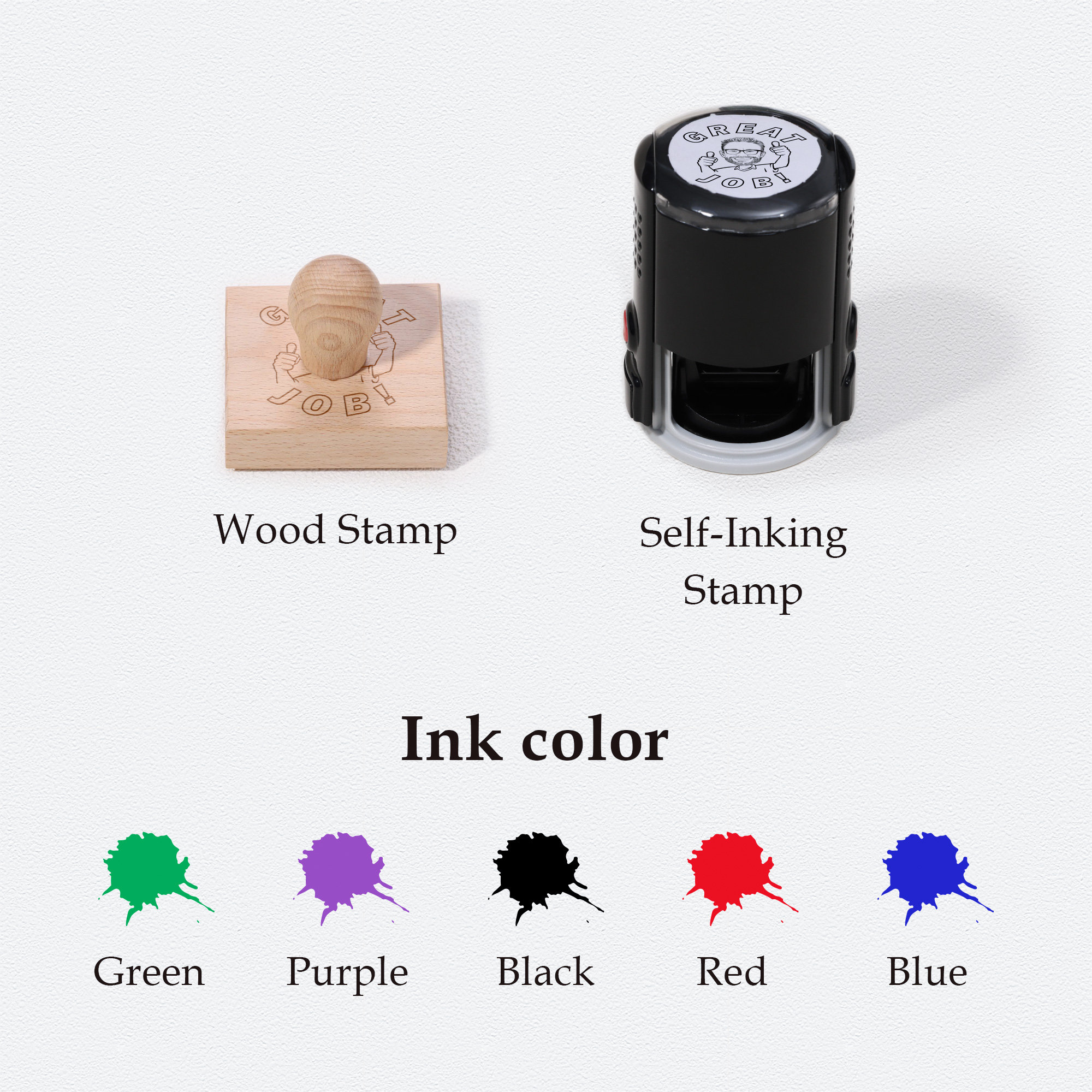 Great Job! Teacher Stamp, Personalized Teacher Stamp, Bitmoji Stamp, Teacher Gift, Custom Stamp, Hand Drawn Teacher Portrait