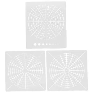 Set of 3 Mandala Guideline Stencils for Mandala Dot Painting Rocks - DIY Craft Stencils - Mandala Art Templates - Creative Stencil Designs