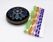 Set of 8 Mandala Dotting Tools Acrylic Rods for Rock Painting