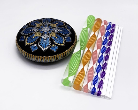 Set of 8 Mandala Dotting Tools Acrylic Rods for Rock Painting