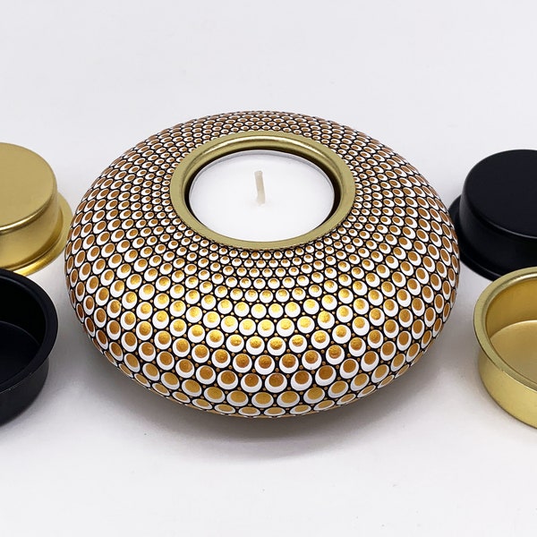 Teelicht-Kerzenhalter-Ösen zum Schutz Ihrer Mandala-Kerzenhalter Art
