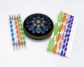 Set of 13 Mandala Dotting Tool Stylus & Rods Rock Painting Pack