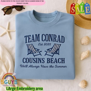 Cousins Beach Embroidered Sweatshirt: The Summer I Turned Pretty Crewneck