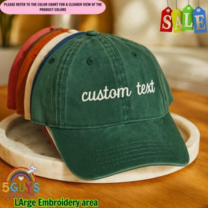 Custom Personalized Text Embroidered Hat, Your Text Here Baseball Cap, Vintage Dad Hat, Custom Trucker Hat, Business Merch,Personalized Gift