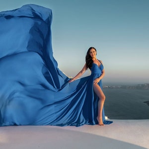 Infinity Flying Dress | Flying Dress for Photoshoot | Photoshoot Dress | Flowy Dress | engagement dress | Santorini Flying Dress