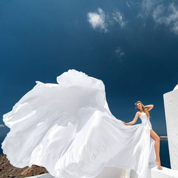 Corset Flying dress | wedding dress | long flying dress | flying dress for photoshoot | engagement dress | birthday dress