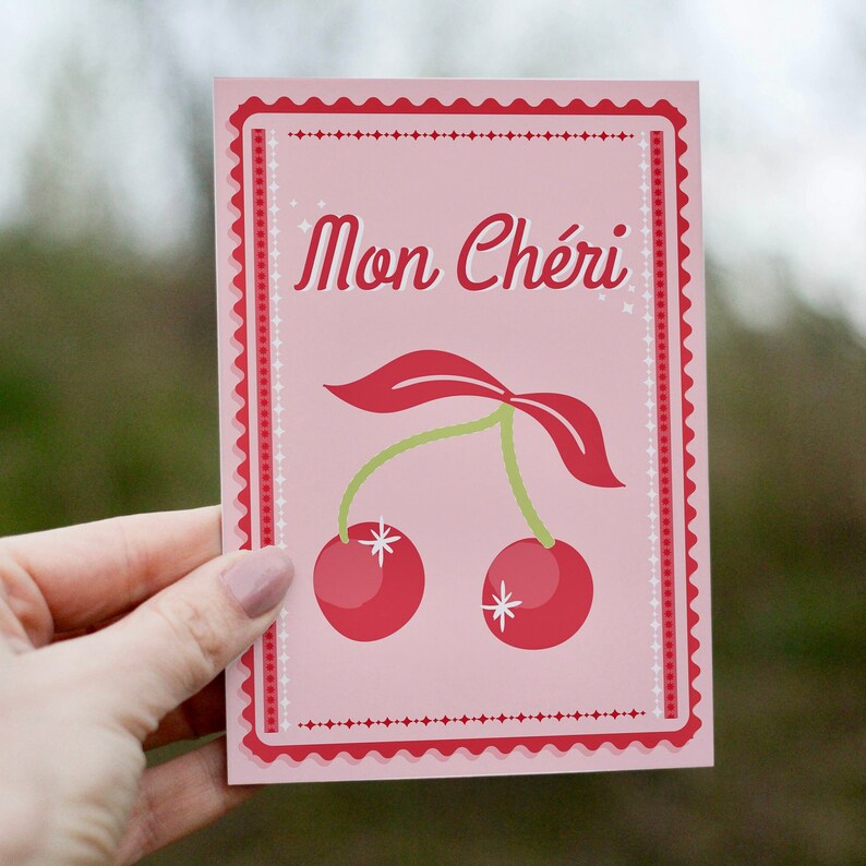 Printable Valentines Card Instant Download Galentines Card Mon Cheri ...