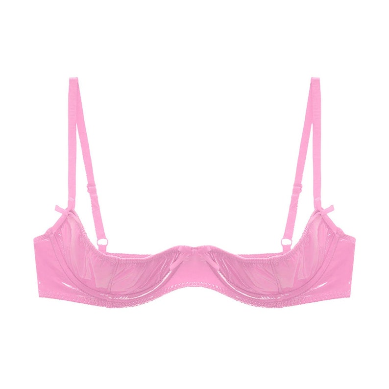 Leather Shelf Bra Glossy Open Cup Bra Sexy Lingerie Etsy Ireland