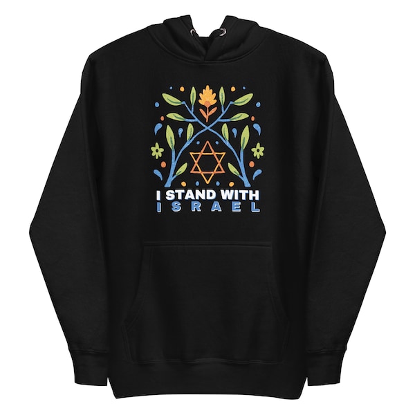 I stand with Israel | Unisex-Kapuzenpullover