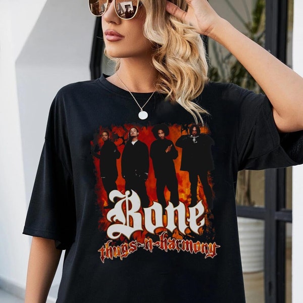 Bone Thugs-N-Harmony two-sided Unisex Shirt rapper Bizzy Bone Shirt, Wish Bone Shirt, Layzie Bone Shirt, Krayzie Bone Shirt, Flesh-n-Bone