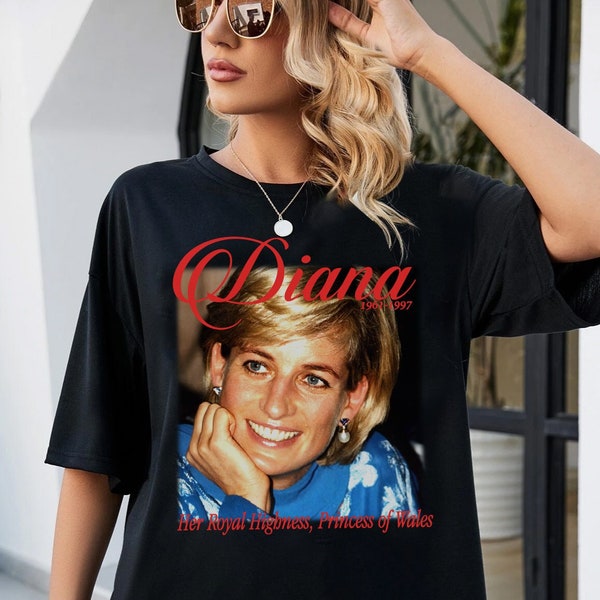 Diana, Princess of Wales two-sided Unisex Shirt Princess Wales, Elizabeth II Shirt, Princess Diana Shirt, Princess Diana Tees, Elizabeth Fan