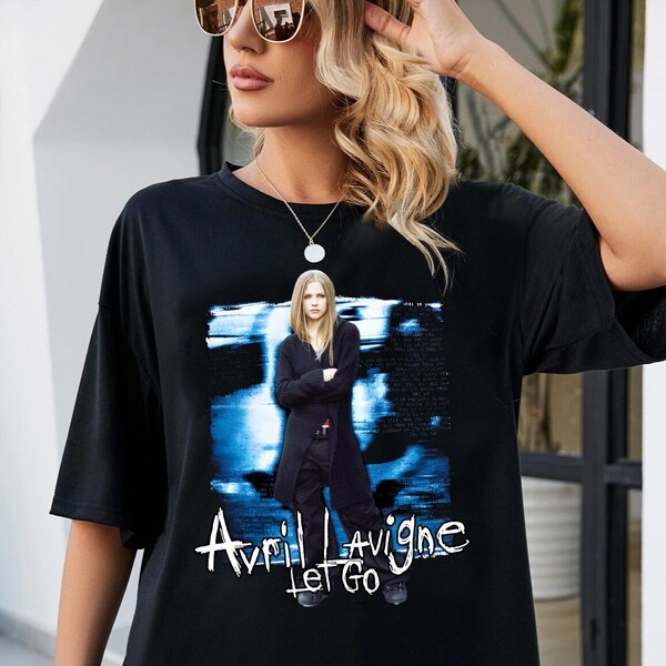 Avril Lavigne Let Go Album Cover Unisex Shirt Avril Lavigne Merch, Avril Lavigne Shirt, Pop Punk Music Shirt, Avril Lavigne Poster,Avril Fan