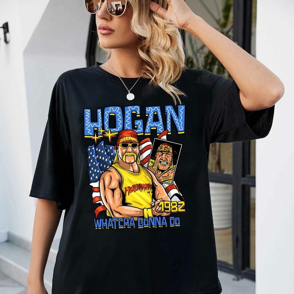 Hogan Whatcha Gonna Do 1982 Unisex Shirt hulk hogan, wrestling, wwe, hulk, wwf, hogan, hulkamania, pro wrestling, aew, wcw, prowrestling