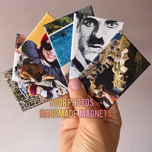 Ímãs de geladeira personalizados com fotos | Lembrança para guardar de recordação | Casamento, família, viagens e animais de estimação