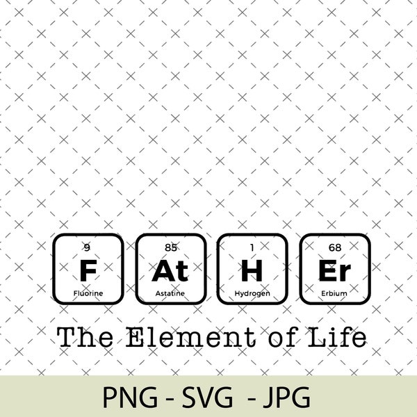 Periodic Table Father Svg - Etsy