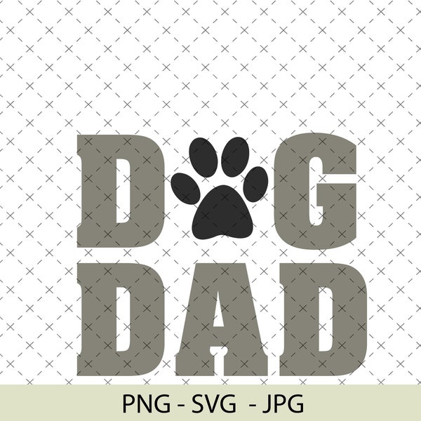Dog Dad PNG, Dog Dad Svg, Fathers Day PNG, Dog Lover Png, File Design for Sublimation or Print, Digital Download, Dog Dad Gift, Dog Dad Svg