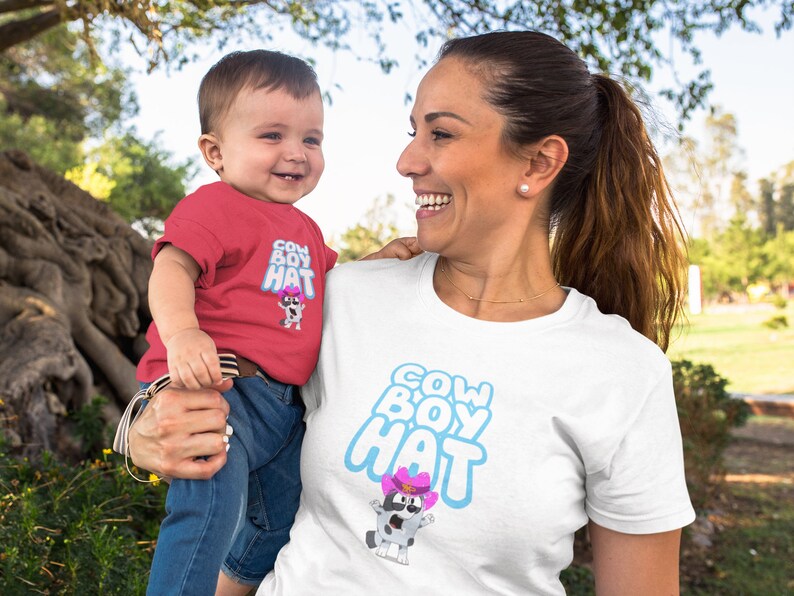 Muffin Cowboy Hat Bluey Shirt Adult, Youth, Toddler Etsy