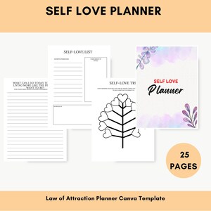 Self Love Wellness Planner: Activity Calendar & Vision Board (Digital Download)