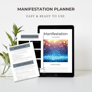 Manifestation Planner Digital Journal: Law of Attraction, Goal Setting (PDF)