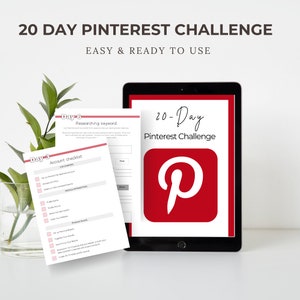 20-Day Pinterest Growth Challenge: Skyrocket Your Visibility, Drive Traffic to Your Website, Digital download