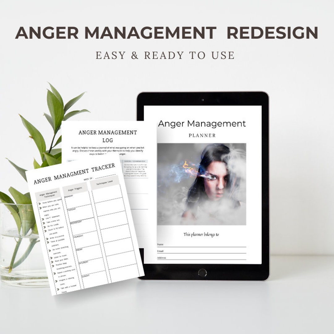Printable Anger Management and Counseling Worksheets Therapy Journal ...